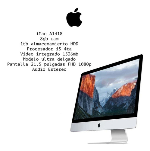 iMac De 21.5 Pulgadas Fhd I5 8gb/1tb