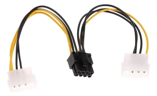 Adaptador Dual Pci-e De 4 Pines A 8 Pines (6+2 Pines)