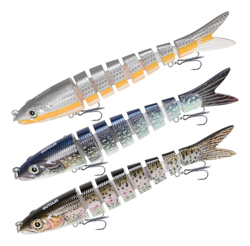 Gotour Señuelos De Pesca, Cebo De Baño Multiarticulado De Ta