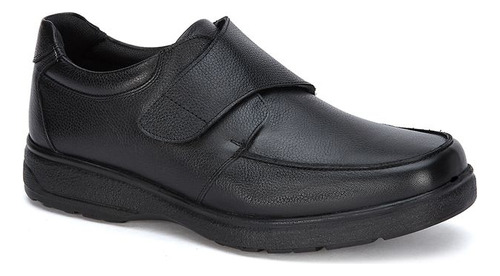 Zapato Oxford U36822pr Cabra Liso Paseo Talon Confort Negro