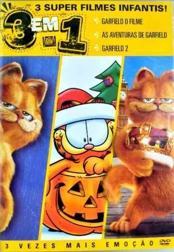 Dvd Garfield 3 Em 1 - Três Vezes Mais Emoção | Parcelamento sem juros
