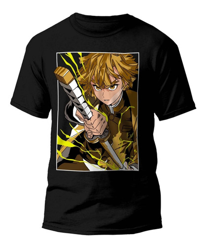 Polera Anime Zenitsu Tanjiro Kimetsu No Yaiba Demon Slayer