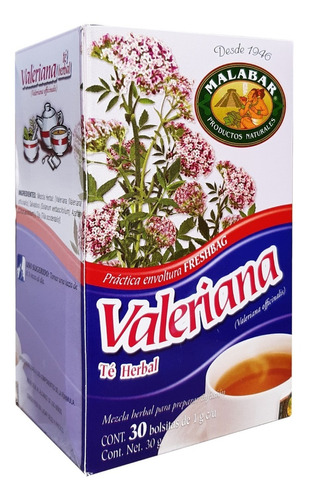 Malabar Te De Valeriana 30bolsitas