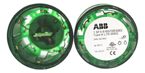 Faro Torreta Ind. Intermitente Verde Led Abb Kl70-306g