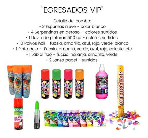 Imagen 2 de 10 de Combo Egresados Super Completo Vip Upd Recibimiento Fiesta