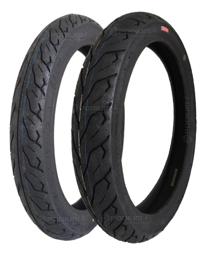 Par Pneu Moto 60/100-17 + 80/100-14 Kenda K677 Thorax