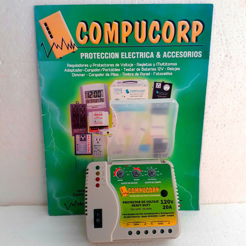 Protector Voltaje A/a-refrig.motores Bombas Cable-toma 110v