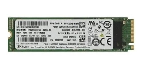 Disco Sólido Interno M.2 Pcie 256gb Ssd Oem Wd Sk Hynix Scsi