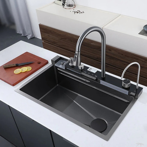 Bacha De Cocina Inteligente Extensible Cascada Lavacopa