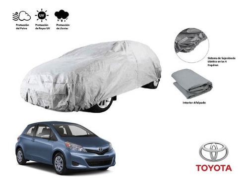 Forro C Broche Impermeable Afelpada Toyota Yaris Hb 2012