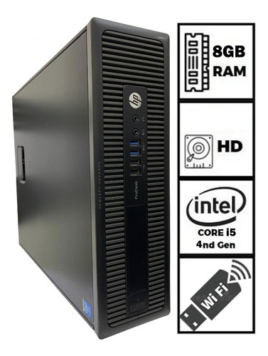 Imagem 1 de 4 de Cpu Desktop Hp Prodesk Core I5 + 8gb Ram + 500gb Windows 10