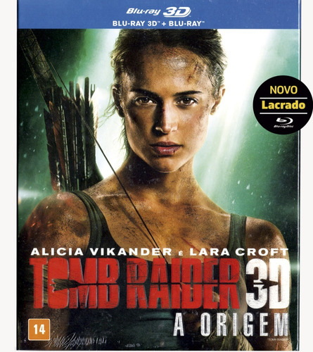 Blu-ray 3d + 2d Tomb Raider A Origem - Original Lacrado