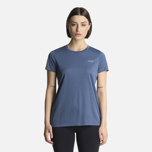Polera Mujer Core Q-dry T-shirt Azul Piedra Lippi