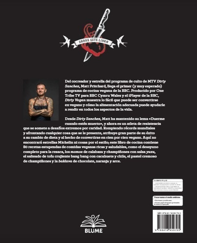 Vegano, De Mathew Pryderi Pritchard / Dirty Sanchez. Editorial Blume En Español
