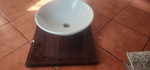 Mesada Para Baño En Madera Maciza C/ Bacha Impecable Estad (Usado)