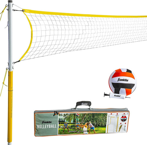 Kit De Red De Voleibol Franklin Sports Con Pelota E Inflador