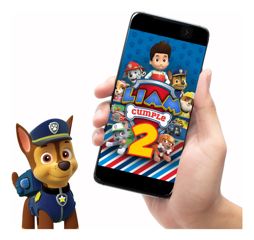 Invitación Digital En Video Con Música Mp4 Paw Patrol