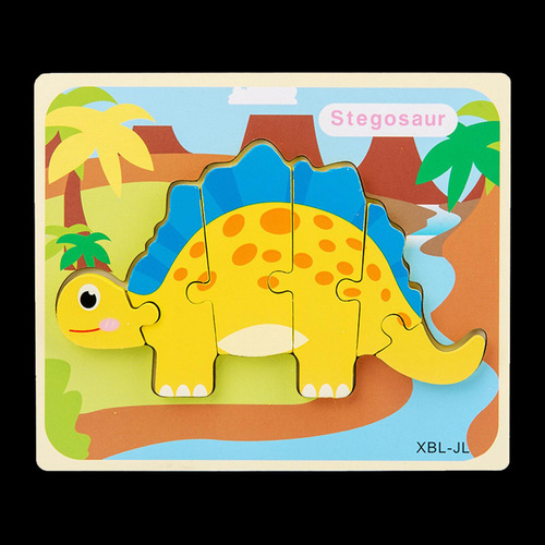 * Rompecabezas De Dinosaurio De Escritorio De Madera 3d