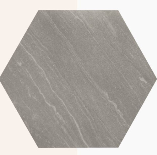 Porcelanato Rustico Hexagonal, Overland, Gris San Vicente 