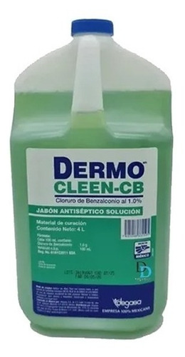 Dermo Cleen Jabón Antiséptico 4 Litros