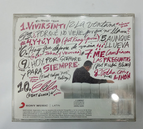 Gilberto Santa Rosa. Irrepetible. Cd Usado. Qqe. Ag Pb. Zz. (Usado)