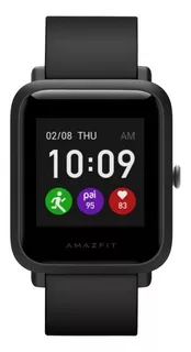 Smartwatch Amazfit Basic Bip S Lite 1.28" caja de policarbonato charcoal black, malla charcoal black de tpu A1823