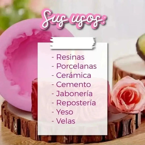 Molde Silicona Flor De Loto Petalos