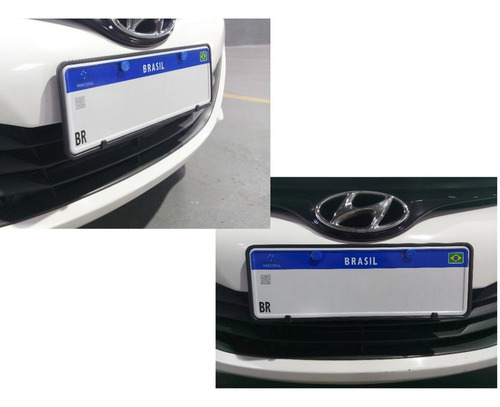 Suportes Para Placa De Carro Mercosul Gratis Lacre Parafusos