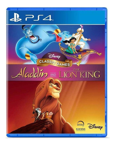 Disney Classic Games Aladdin E O Rei Leão Ps4 Usado