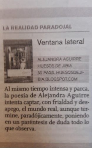 Imagen 3 de 3 de Ventana Lateral - Editorial Huesos De Jibia