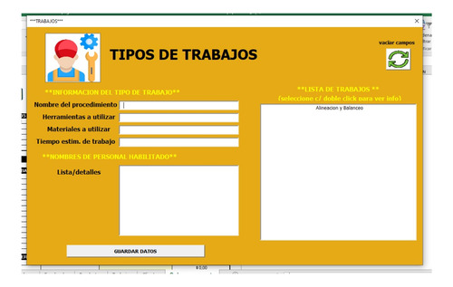 Sistema Excel Para Talleres Mecánicos O Lubricentros