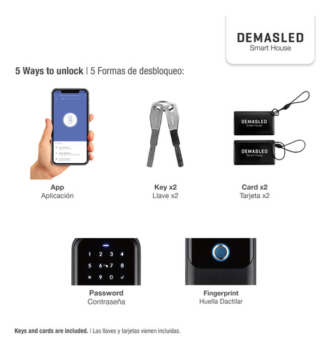 Caja Seguridad Para Llaves + Gateway Hub Smart Wifi Demasled