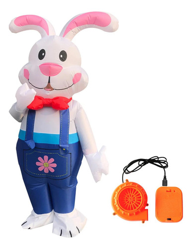 Traje De De Vestuario Inflable Con Conejo De Pascua