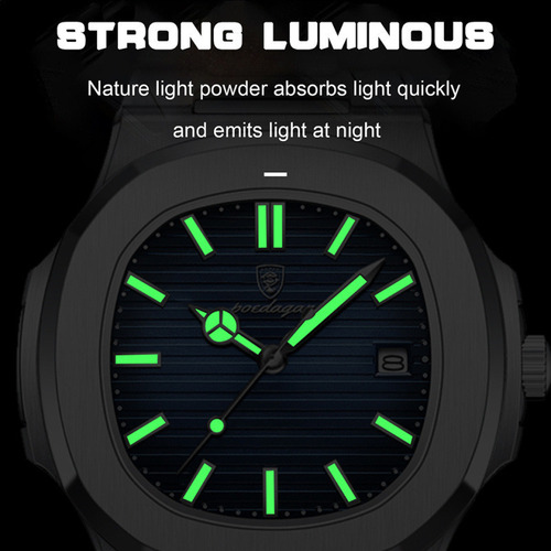 Relojes De Pulsera Poedagar Classic Luminous Calendar