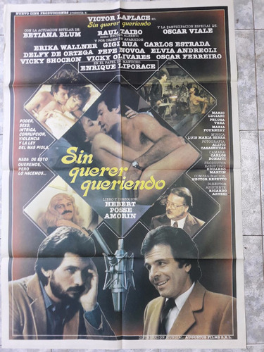 Poster Afiche Cine Argentino -  Sin Querer Queriendo *