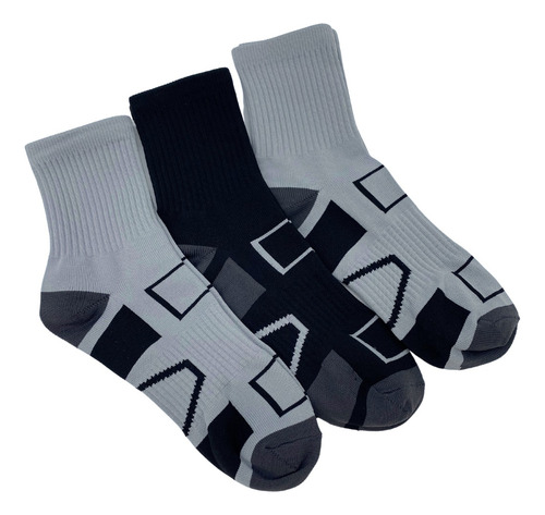 Calcetines Wilson Para Hombre 6 Pares Gris Y Negro Gris Y Negro Lineas Y Cuadros 25-29