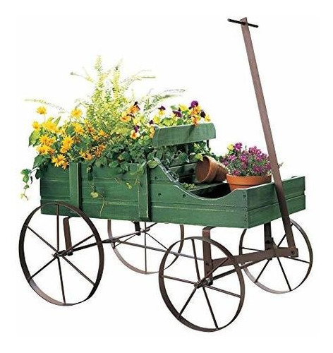 Amish Carro Decorativo Para Interiores - Exteriores Del Jard