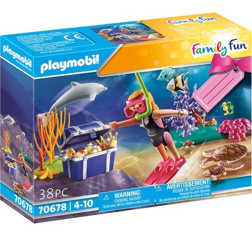 Playmobil Family Fun Gift Buceadora De Tesoros 70678 Intek