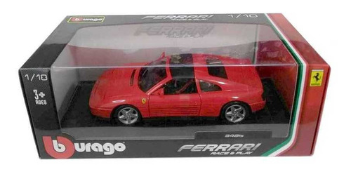 Ferrari: 348ts - Race E Play - Vermelha - 1:18 - Burago