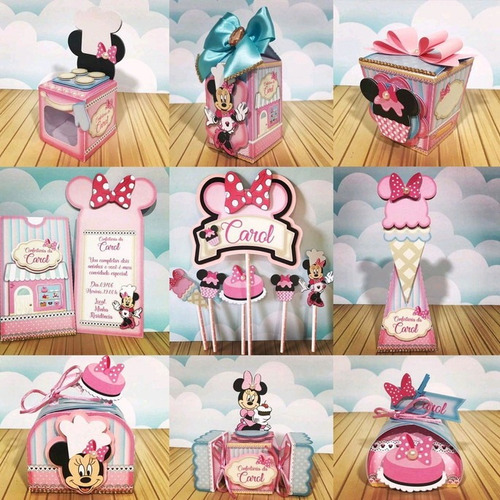 Arquivo De Corte Kit Festa Minnie Confeitaria 02