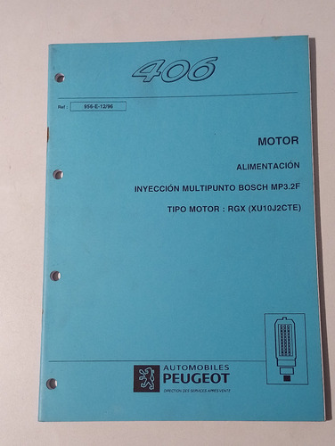 Manual Peugeot 406 Inyeccion Multipunto Boschmotor Xu10j2cte