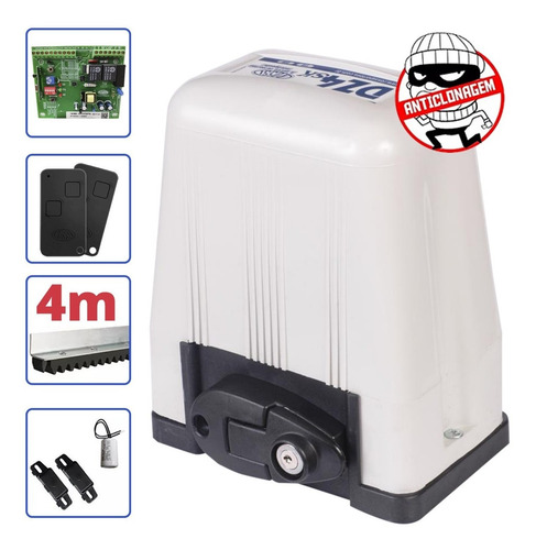 Imagem 1 de 5 de Motor Portão Eletrônico Dz 4 Sk Rossi 1/3 800kg 4 Metros