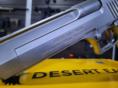 Imagem 5 de 10 de Airsoft Pistola Gbb Cybergun Desert Eagle Cromada Nova!