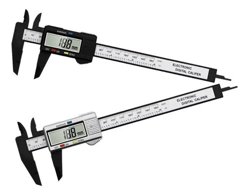 2 Pie De Rey Pantalla Lcd Digital Calibrador Vernier De 150m