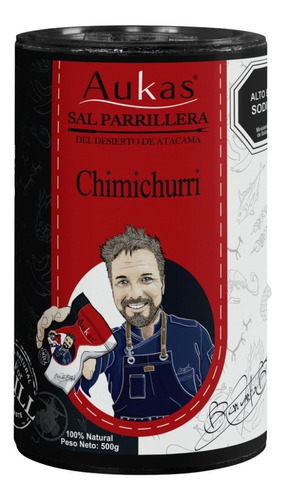 Sal Parrillera Cimichurri Tubo 500grs Aukas