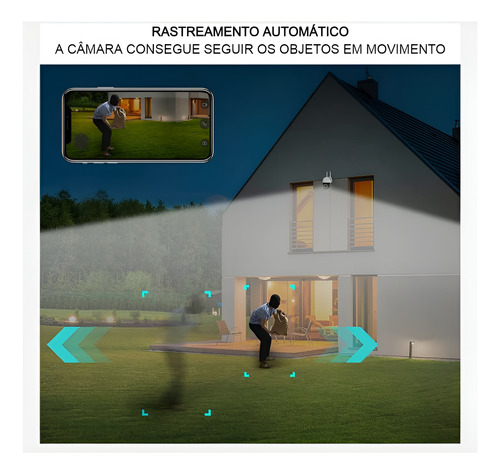 Cámara De Vigilancia Ip Exterior, Con Movimiento 8 Led Tf