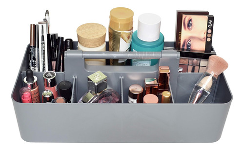 Organizador De Maquillaje Portátil De Plásstico Con Asa, Par