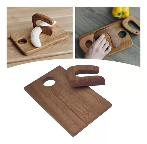 Cuchillo Montessori de Madera, Seguro para Niños, para Cortar Frutas y –  INFANTE CHILE