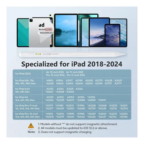 Pen De Lápiz Óptico Para iPad 9 Y Décima Generación, 13 De
