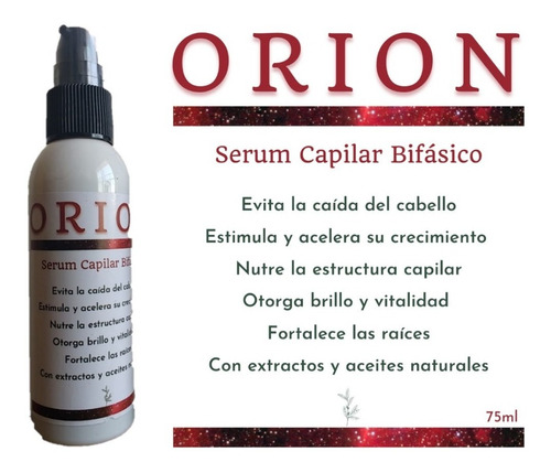 Orion Capilar Anti Caída Cabello Aumenta Crecimiento Nutre